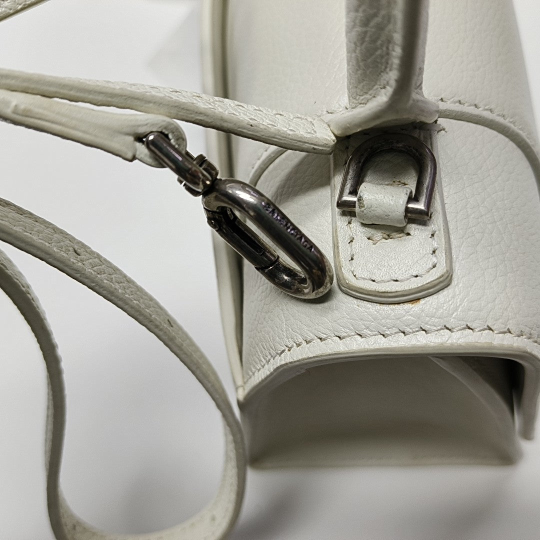 Hourglass S Calfskin White