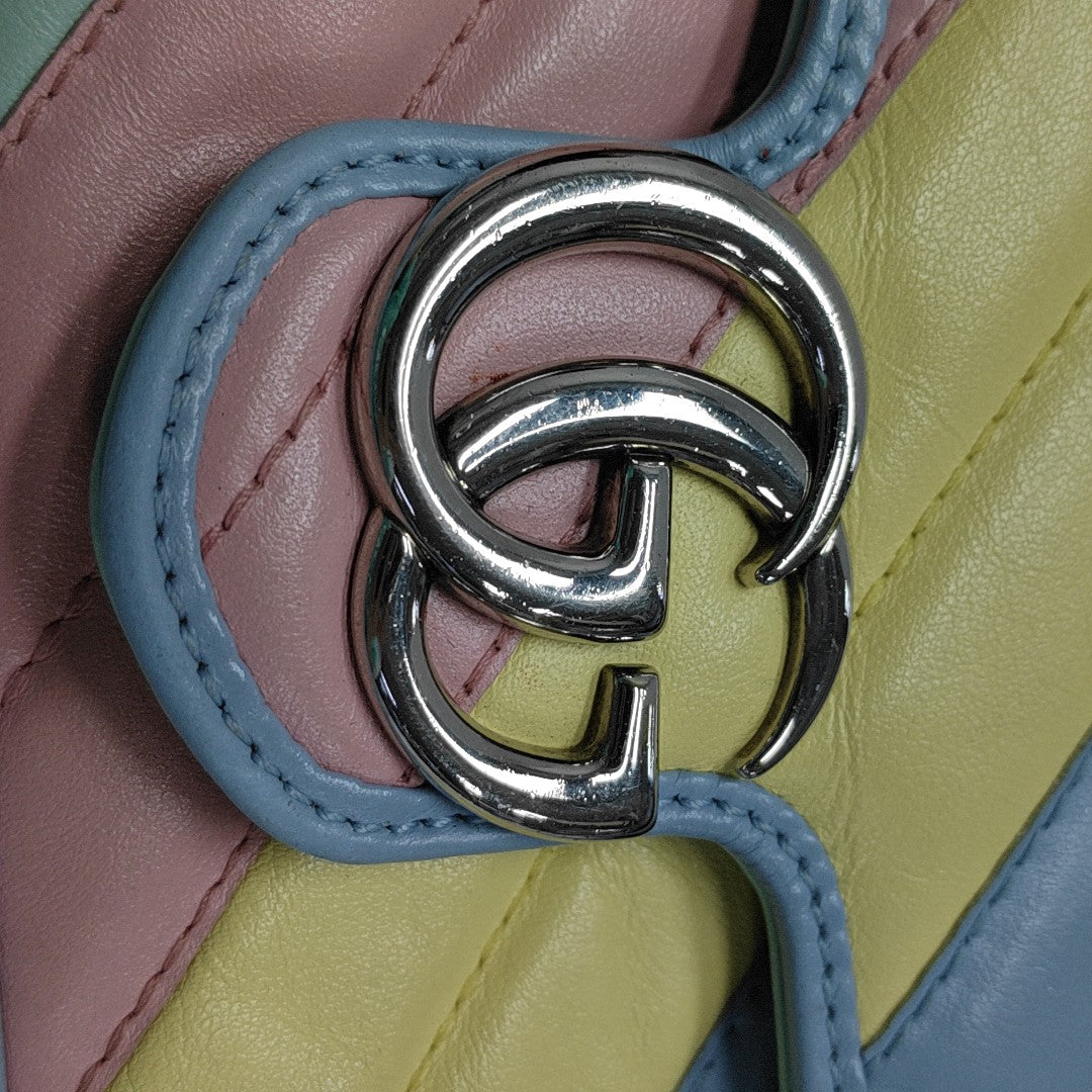 GG Marmont Mini Quilted Calfskin Multicolor