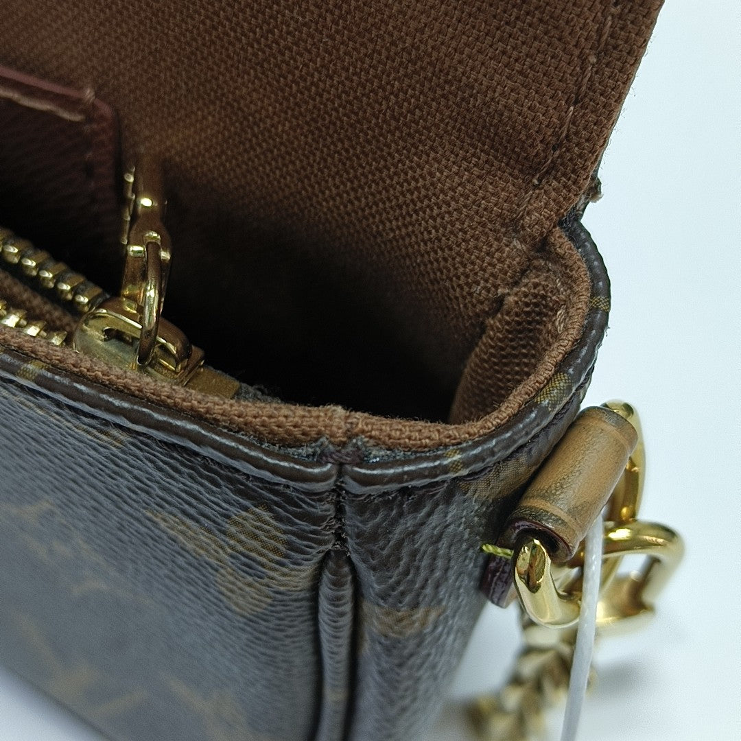 IVY Monogram Coated Canvas Brown