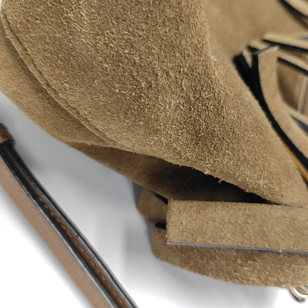 Suede Shoulder Bag Brown