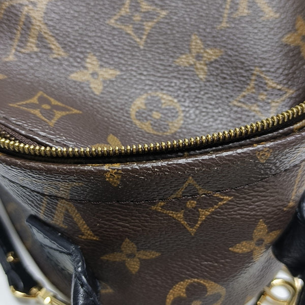 PALM SPRINGS Mini Monogram Coated Canvas Brown