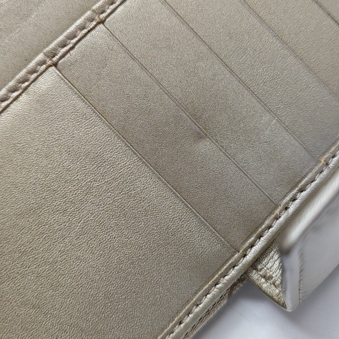 Monogram Fabric Wallet Beige