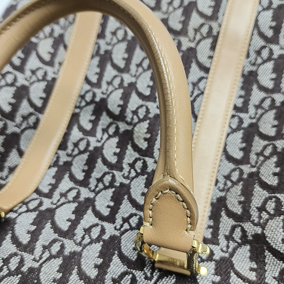 Vintage Tote Oblique Canvas Brown