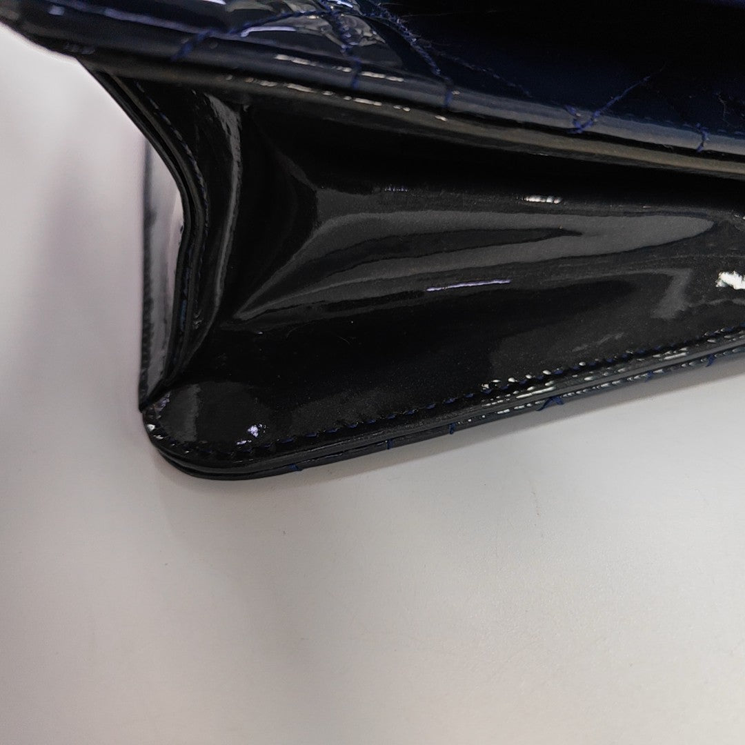 Rendez-Vous Cannage Patent Leather Blue