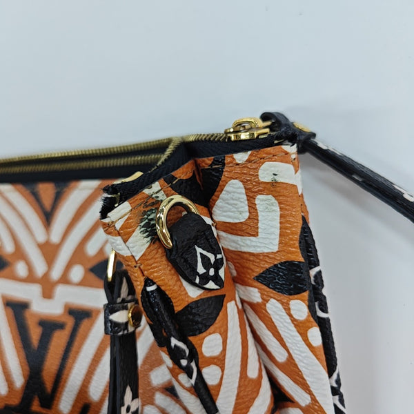 DOUBLE ZIP Coated Canvas Multicolor