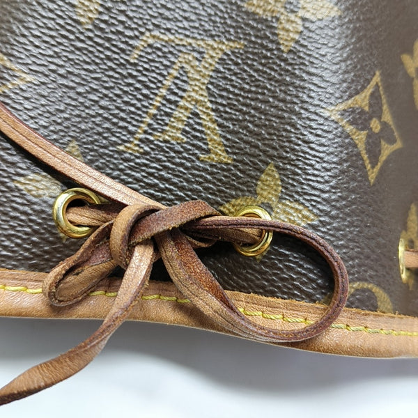NÉONOÉ Nano Monogram Coated Canvas Brown