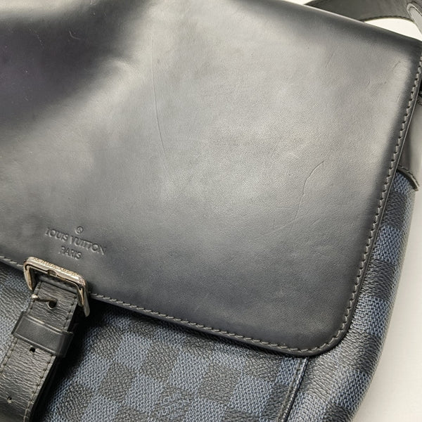 NEWPORT PM Damier Coated Canvas Blue