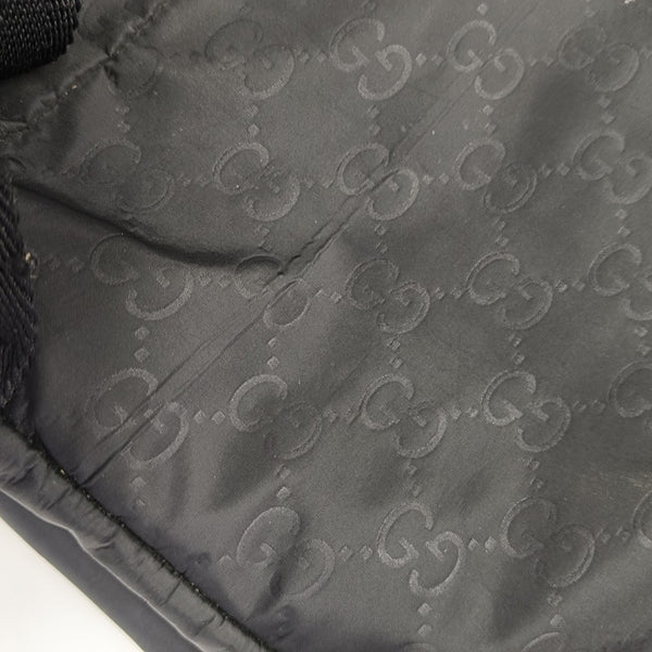Monogram Nylon Backpack Black