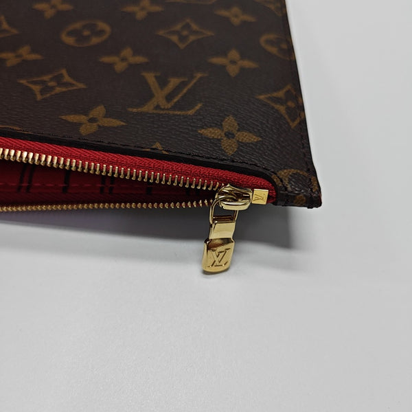 NEVERFULL MM Monogram Coated Canvas Brown