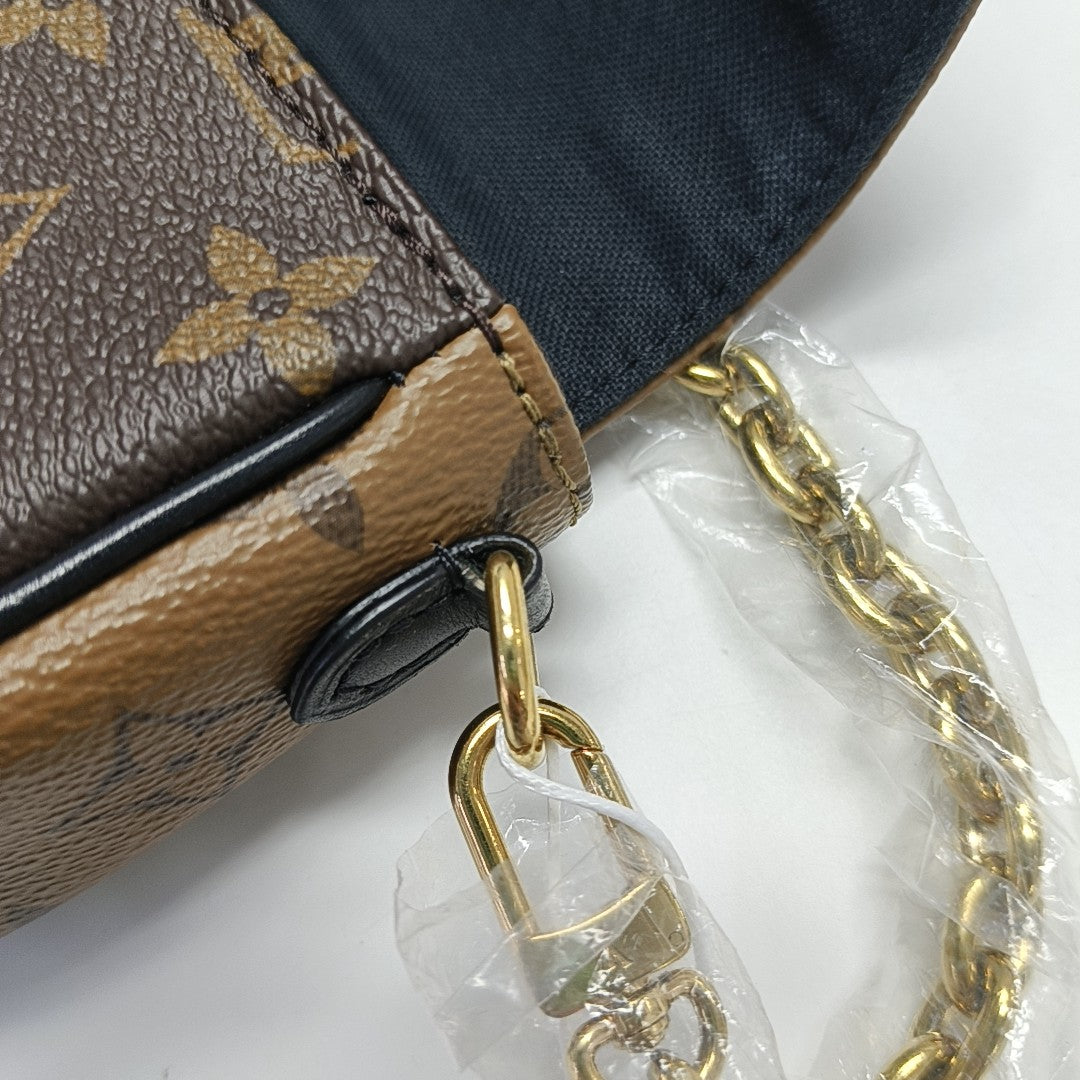 IVY Monogram Coated Canvas Brown