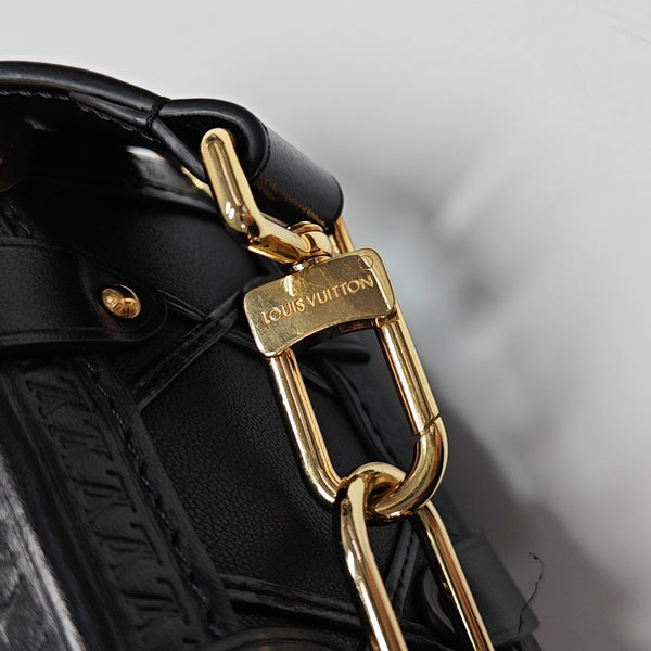 SIDE TRUNK PM Calfskin Black