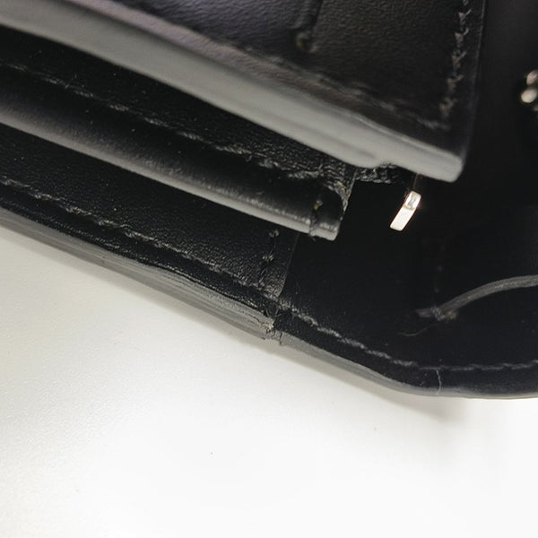 Coated Canvas Crossbody Bag Black