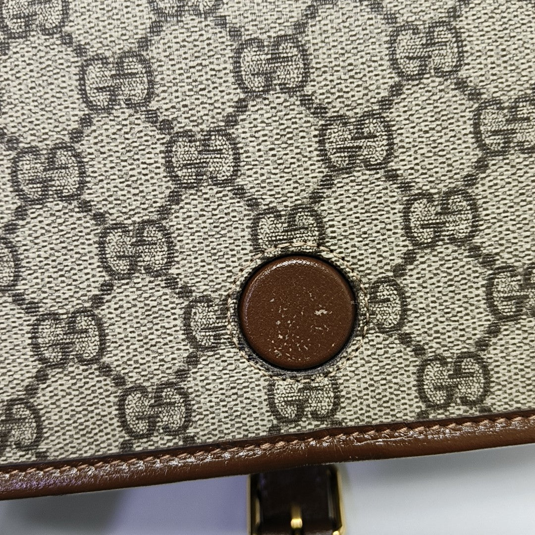Retro Mini Monogram Coated Canvas Beige