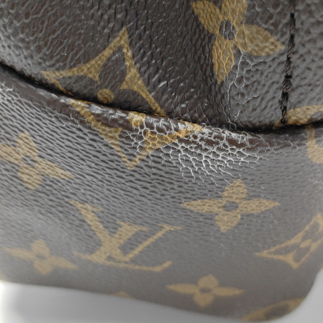 PALM SPRINGS Mini Monogram Coated Canvas Brown