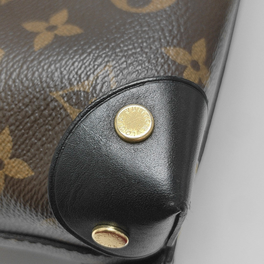 PETITE MALLE Monogram Coated Canvas Brown