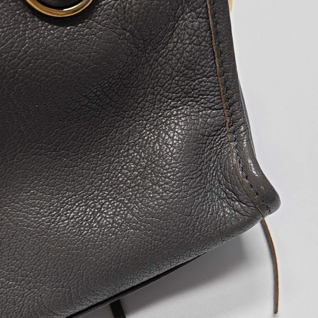 Classic Metallic Edge City Mini Lambskin Gray