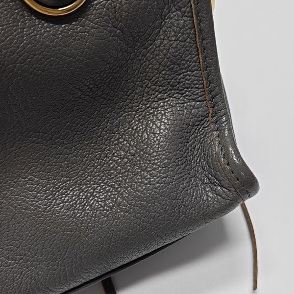Classic Metallic Edge City Mini Lambskin Gray