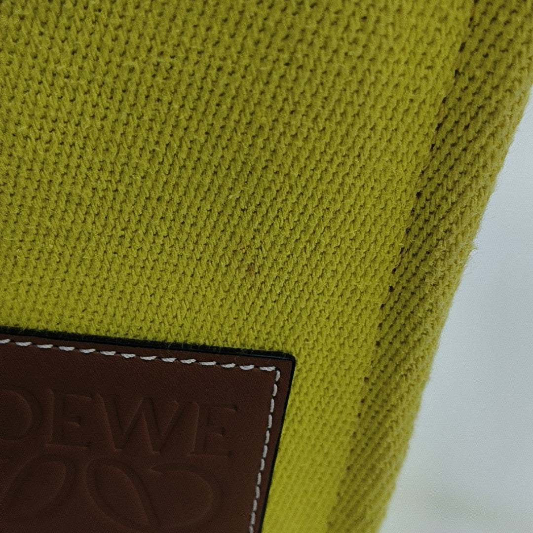 Cushion Small Canvas Yellow
