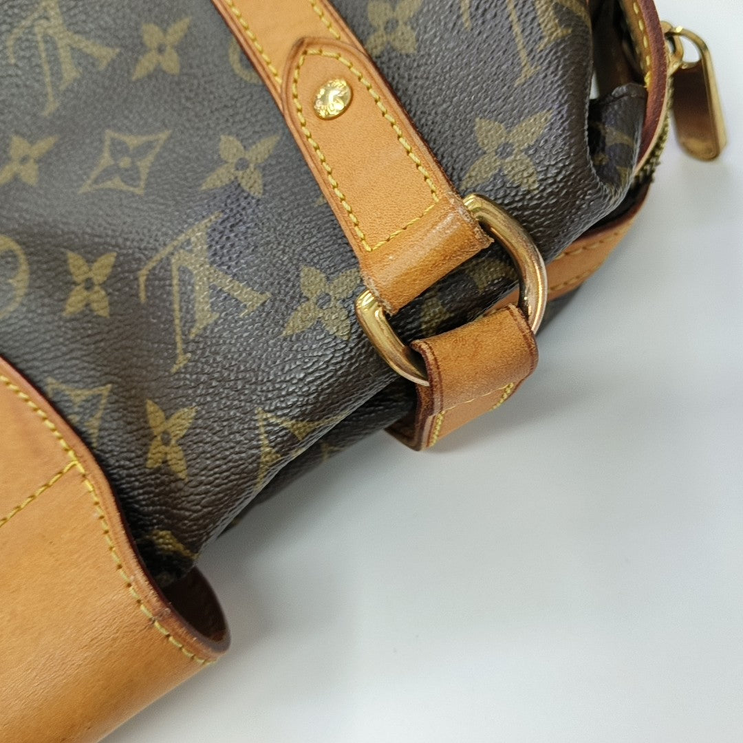 STRESA Monogram Coated Canvas Brown