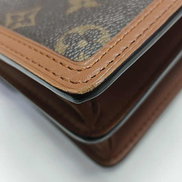 DAUPHINE Mini Monogram Coated Canvas Brown