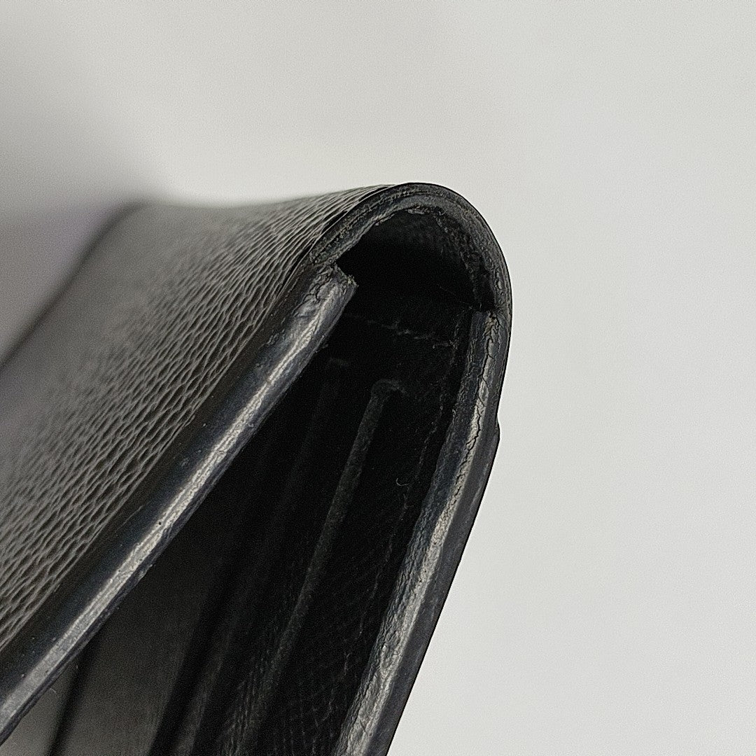 Monogram Coated Canvas Wallet Mini Black