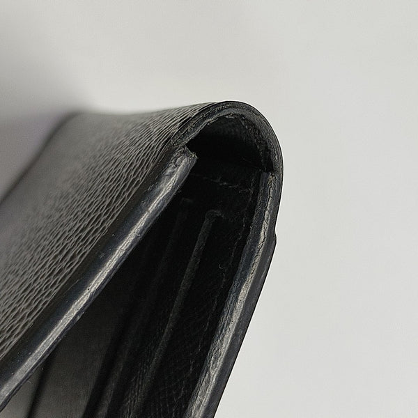 Monogram Coated Canvas Wallet Mini Black
