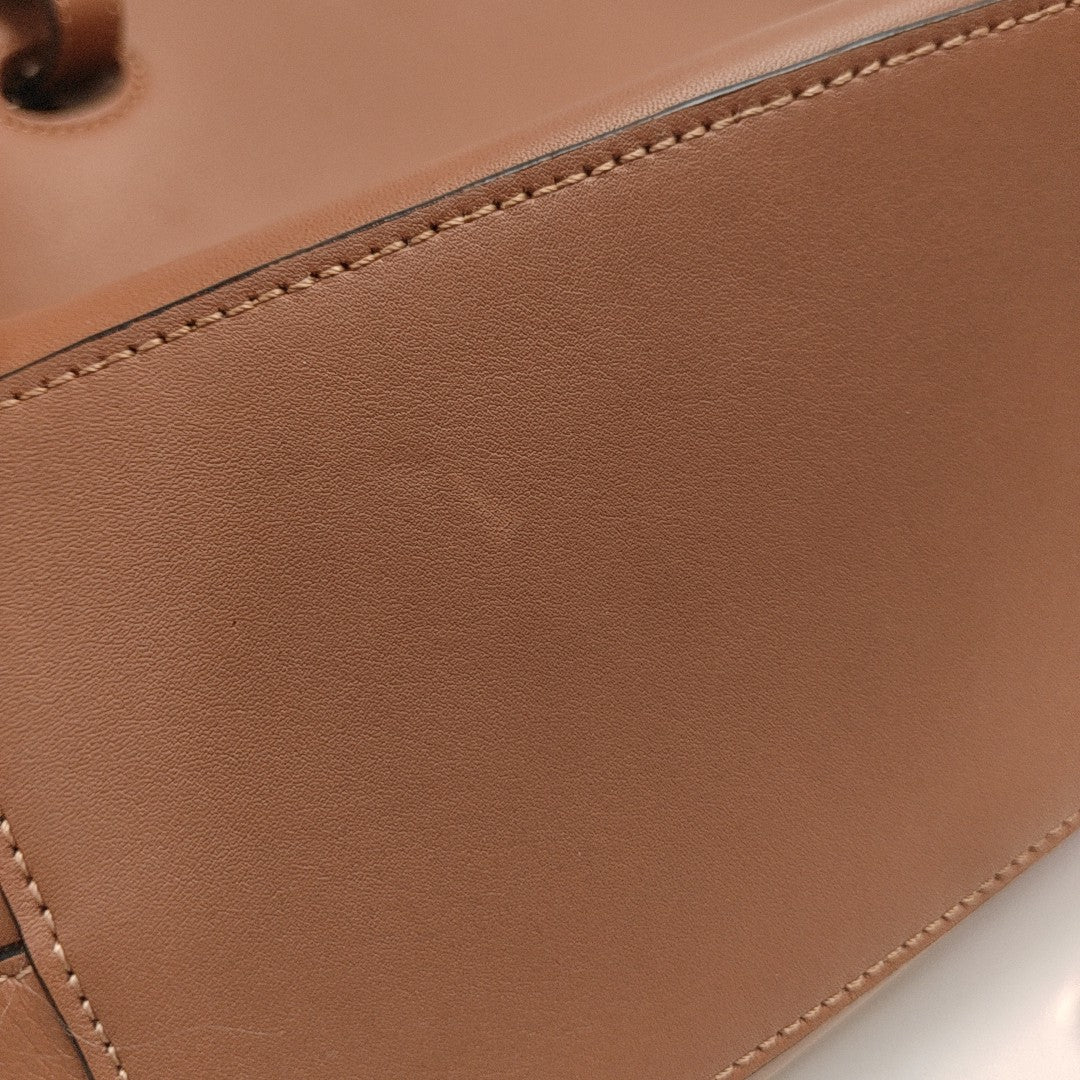 Calfskin Tote Bag Small Brown