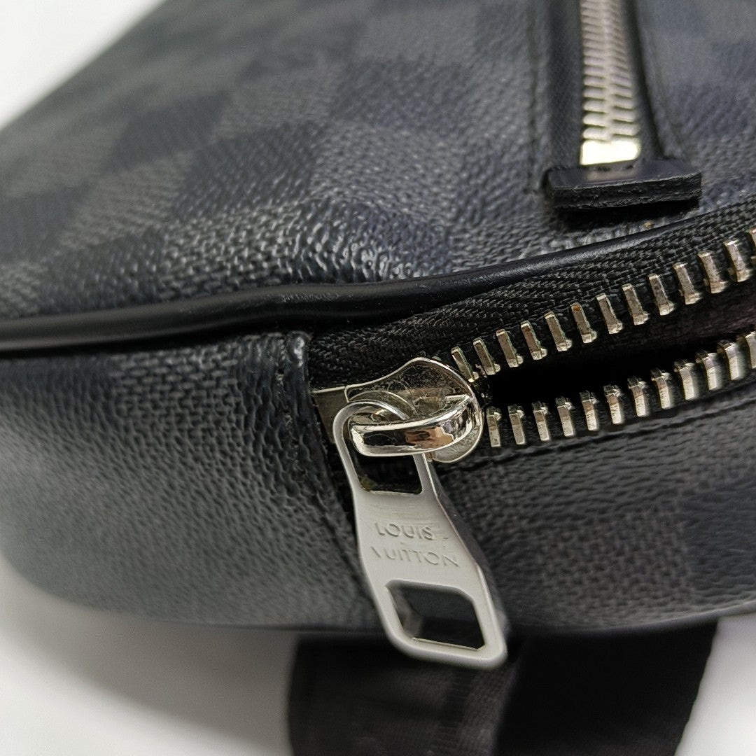 AMBLER Damier Graphite Coated Canvas Black