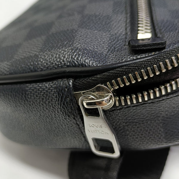 AMBLER Damier Graphite Coated Canvas Black
