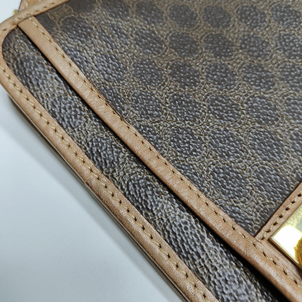 MACADAM CLUTCHES Coated Canvas Brown