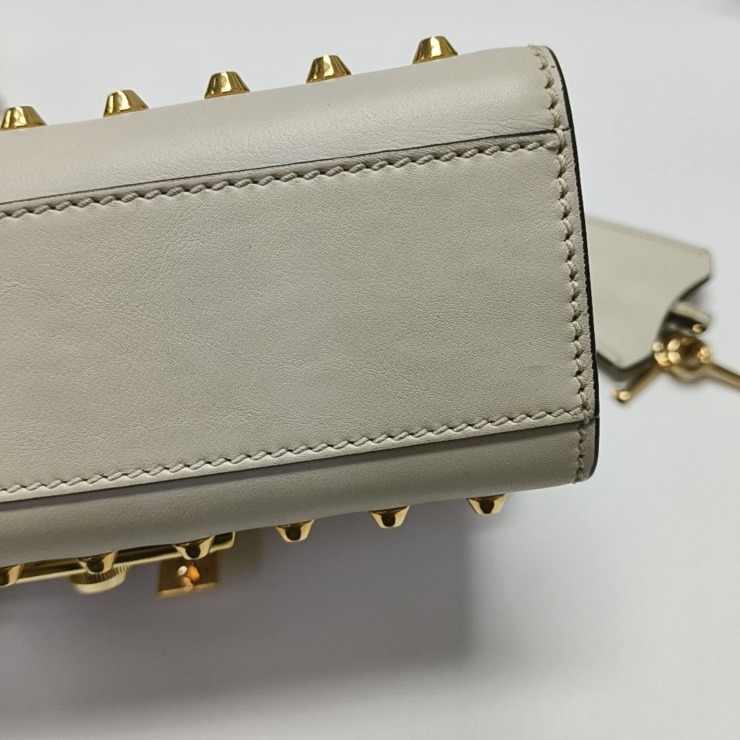 Padlock Small Calfskin White