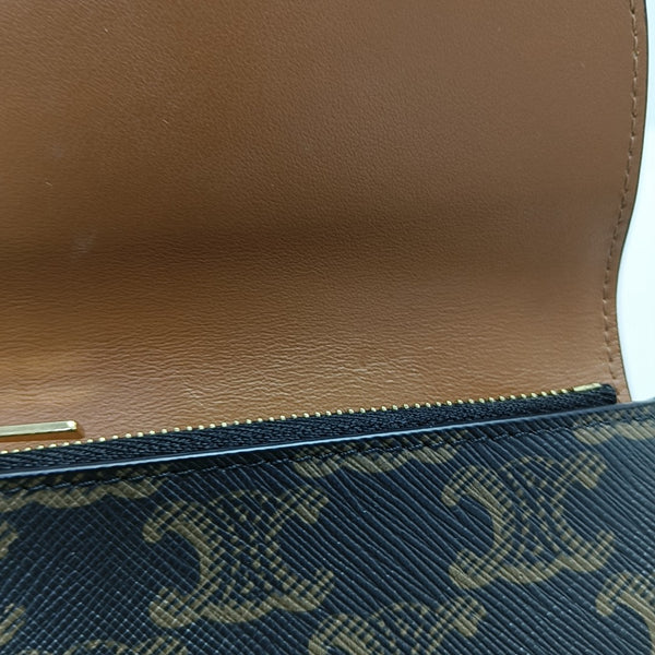 TRIOMPHE CANVAS Small Coated Canvas Brown
