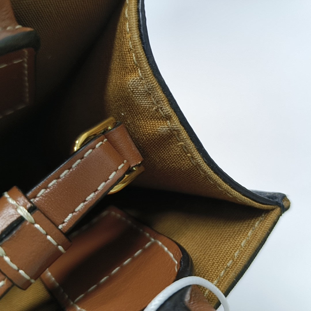 CABAS CELINE Mini Coated Canvas Brown