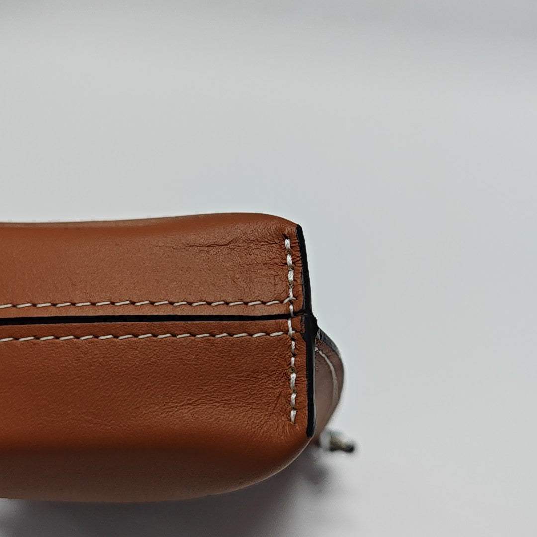 Calfskin Crossbody Bag Brown