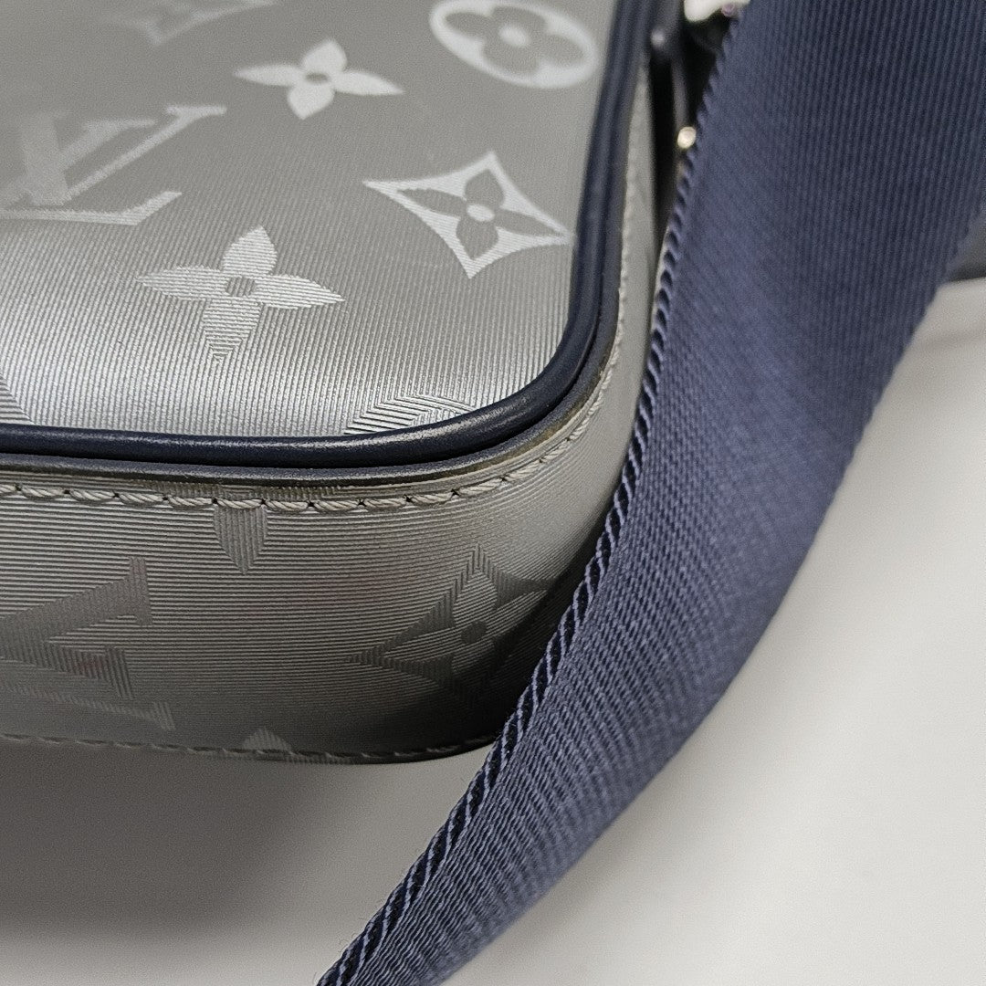 ALPHA Monogram Coated Canvas Silver