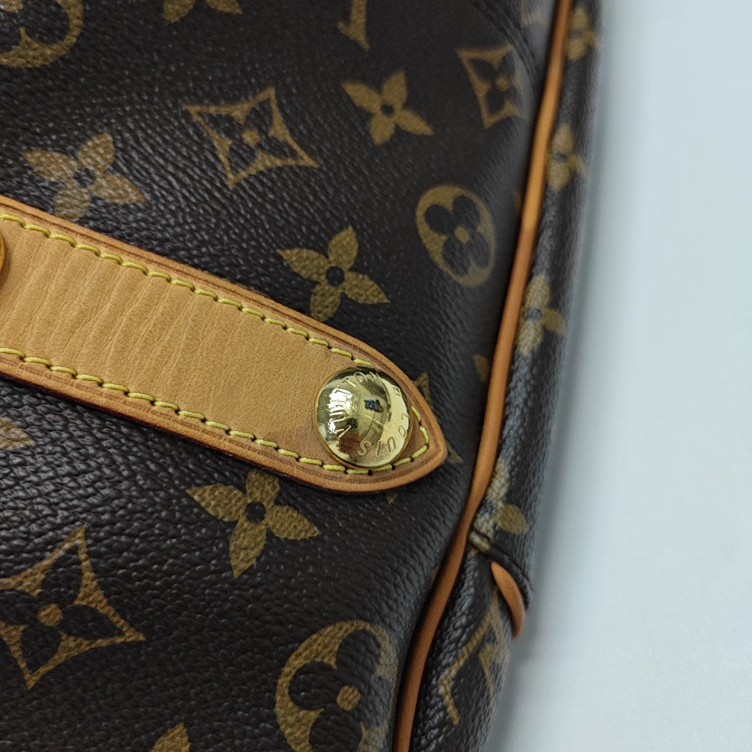 GALLIERA Monogram Coated Canvas Brown