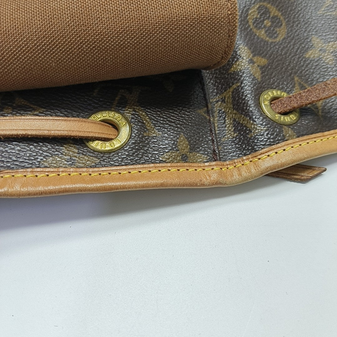 MONTSOURIS MM Monogram Coated Canvas Brown
