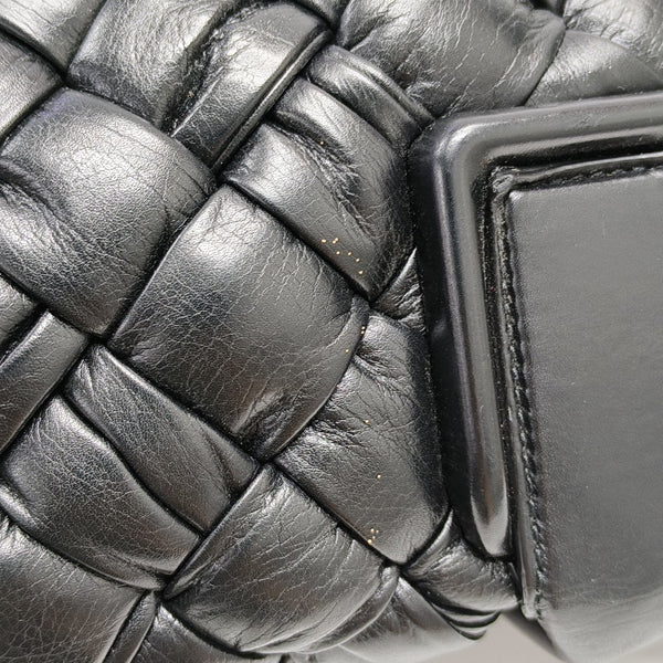 Calfskin Top Handle Bag Black