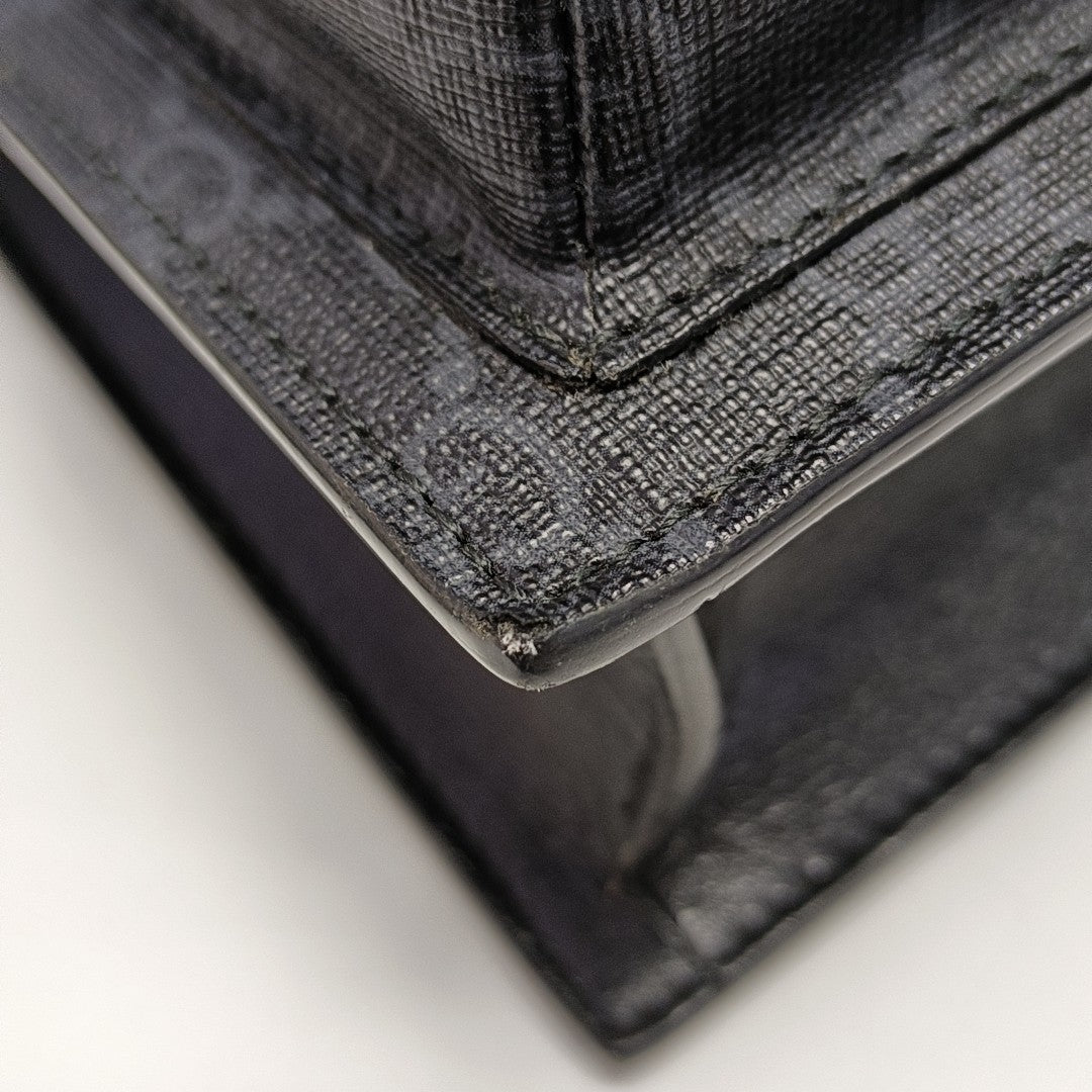 GG Messenger Monogram Coated Canvas Black