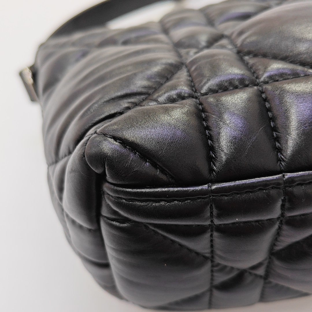 Diortravel Nomad Small Cannage Calfskin Black