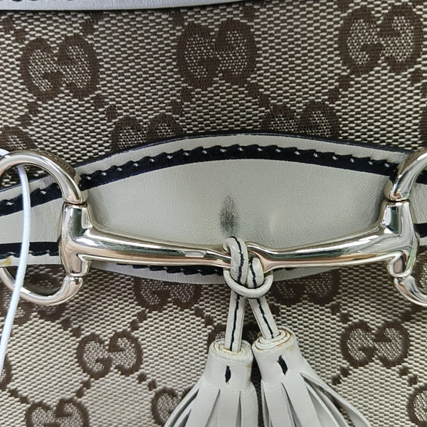 Emily Chain Monogram Canvas Beige