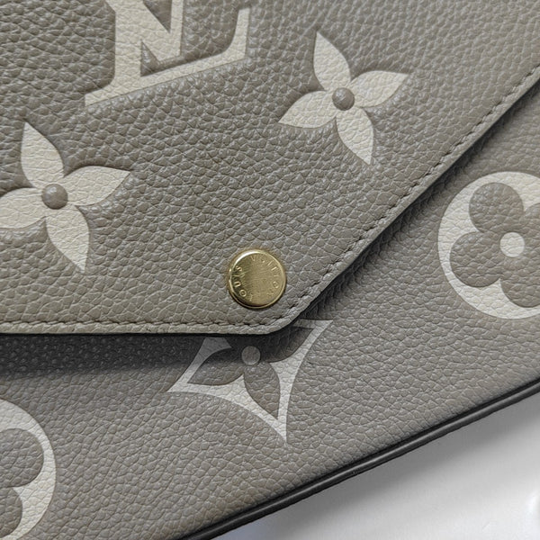 FÉLICIE Monogram Calfskin Gray