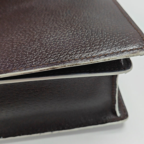 Calfskin Top Handle Bag Brown