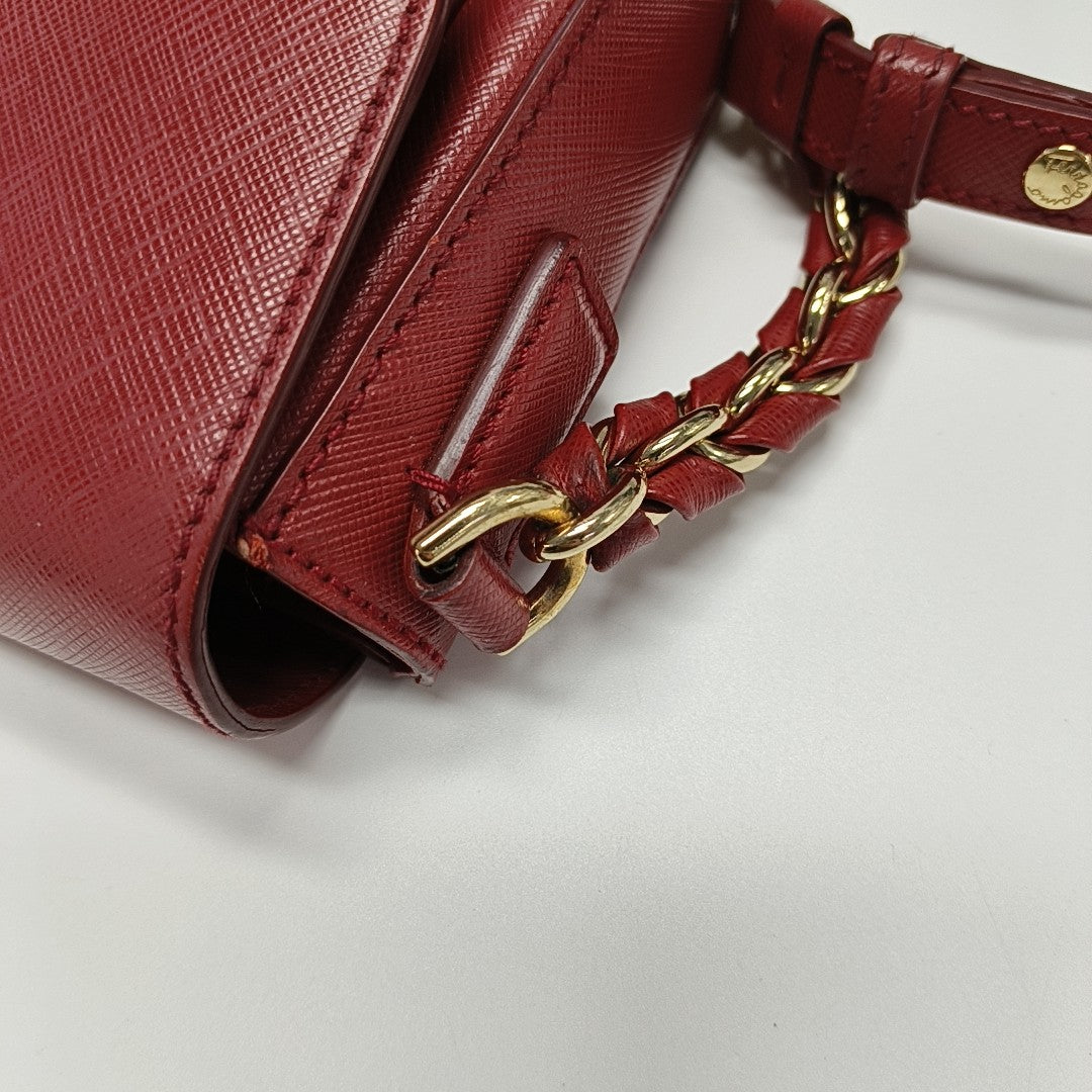 Gancini Calfskin Red