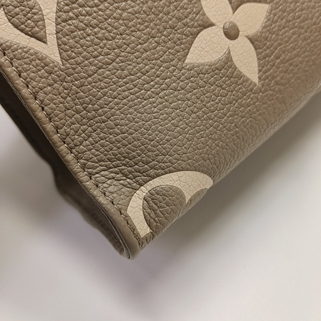 ONTHEGO PM Monogram Calfskin Gray