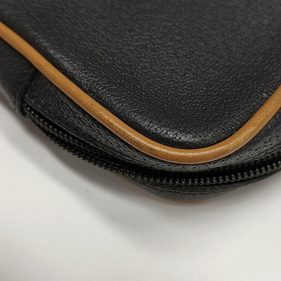 Quilted Calfskin Top Handle Bag Black
