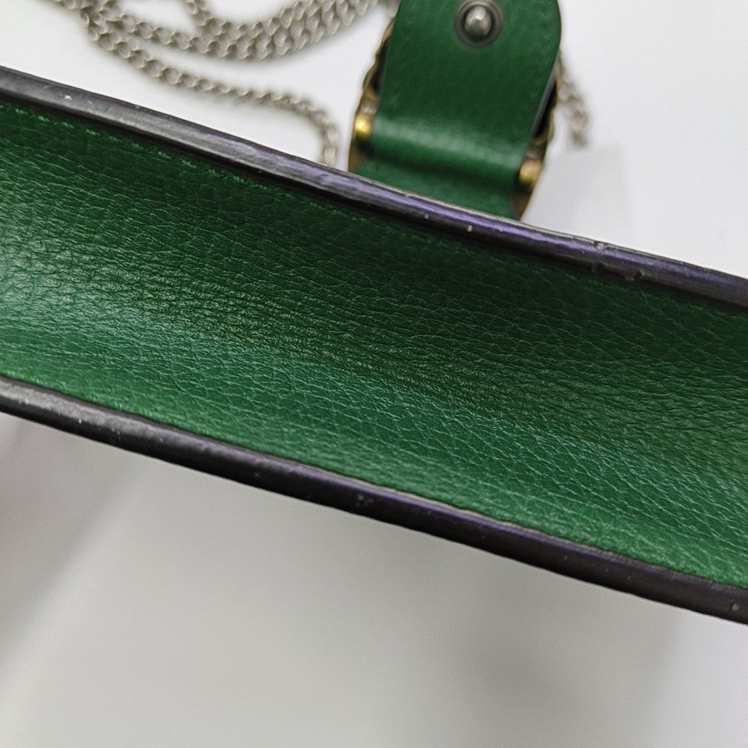 Dionysus Super Mini Calfskin Green