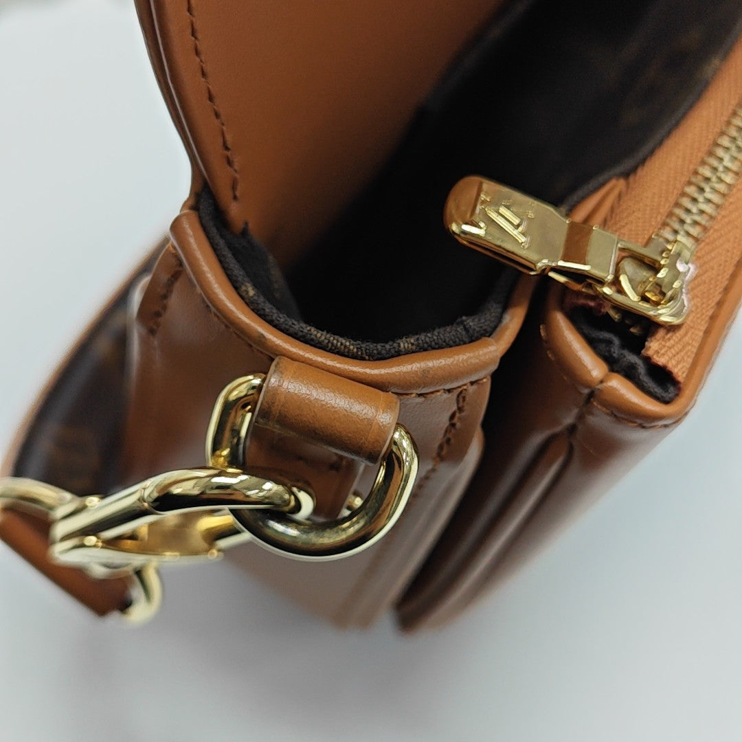 SWING Monogram Calfskin Brown
