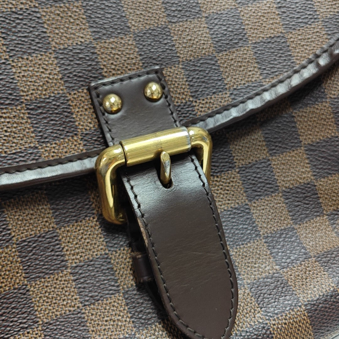 HIGHBURY Damier Ebene Coated Canvas Brown