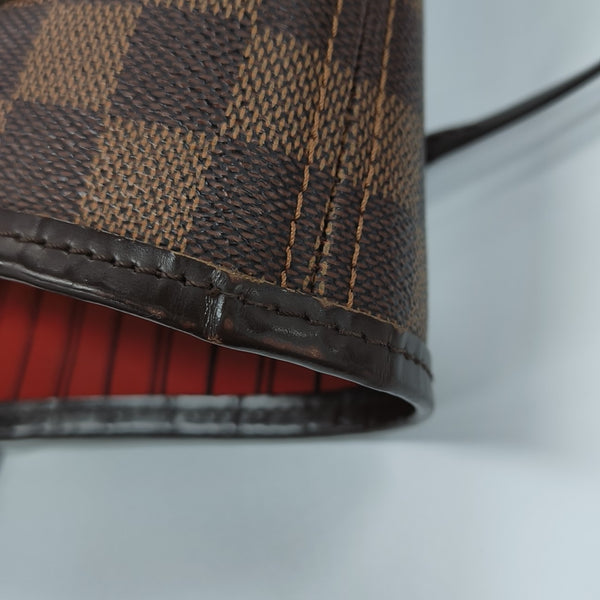 NEVERFULL MM Damier Ebene Coated Canvas Brown
